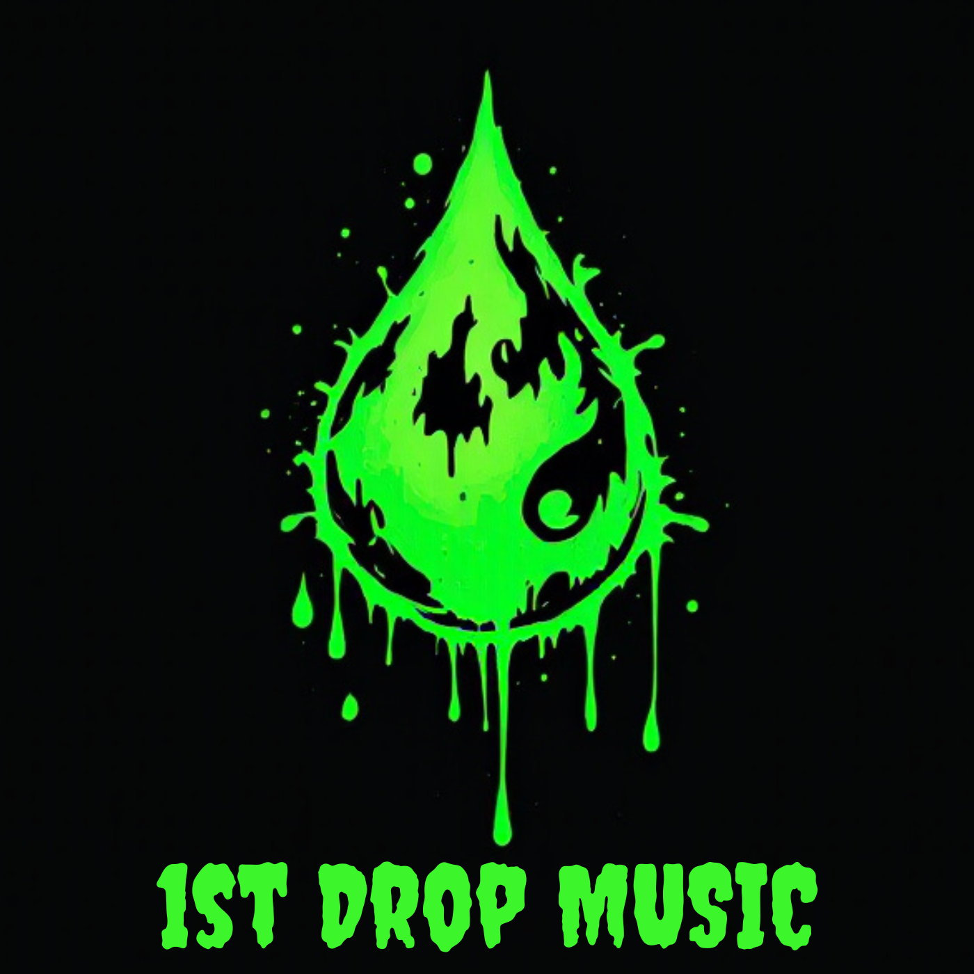 1st Drop Music Slime Logo Unisex heavy blend zip hoodie