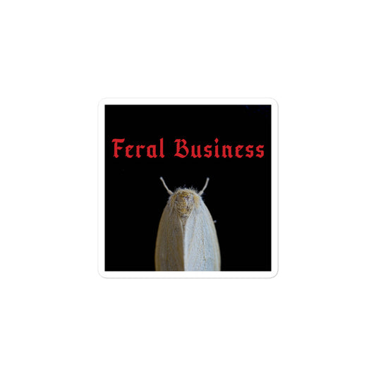 Feral Business - Feral Moth - Bubble-free stickers