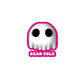 Bear Cole Ghost (pink) Bubble-free stickers