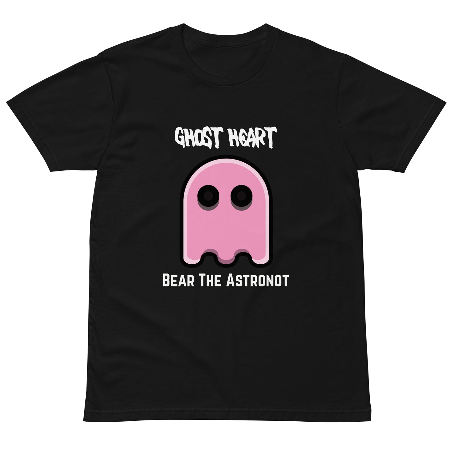 Bear the Astronot Ghost Heart - Unisex premium t-shirt