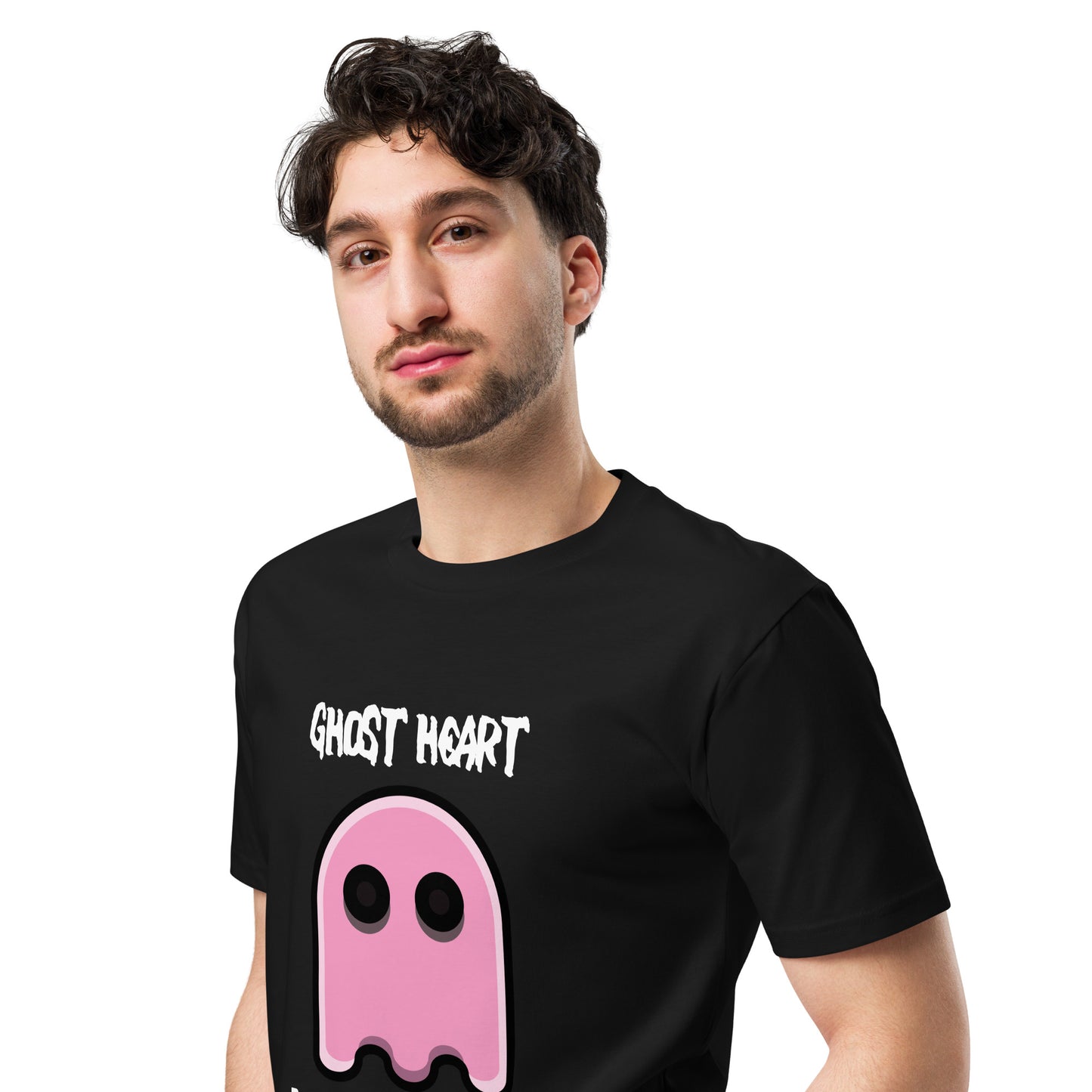 Bear the Astronot Ghost Heart - Unisex premium t-shirt