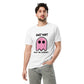 Bear the Astronot Ghost Heart White & Natural Unisex premium t-shirt