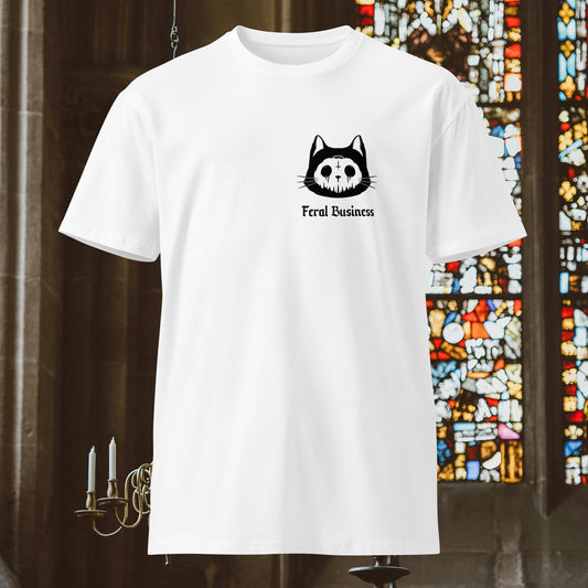 Feral Business Kitty Unisex premium t-shirt