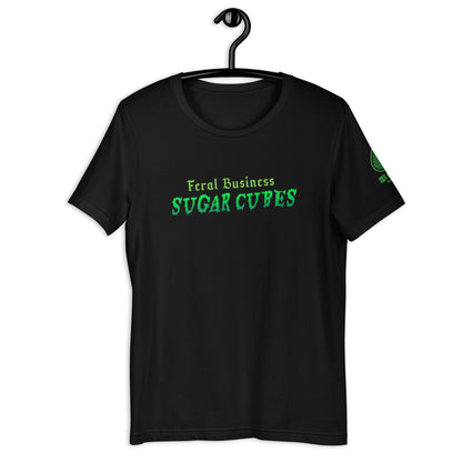 Feral Business Sugar Cubes Font Unisex t-shirt