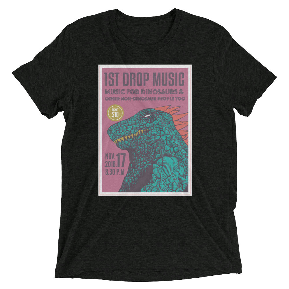 1st Drop Music Dinosaur Flyer Short sleeve t-shirt